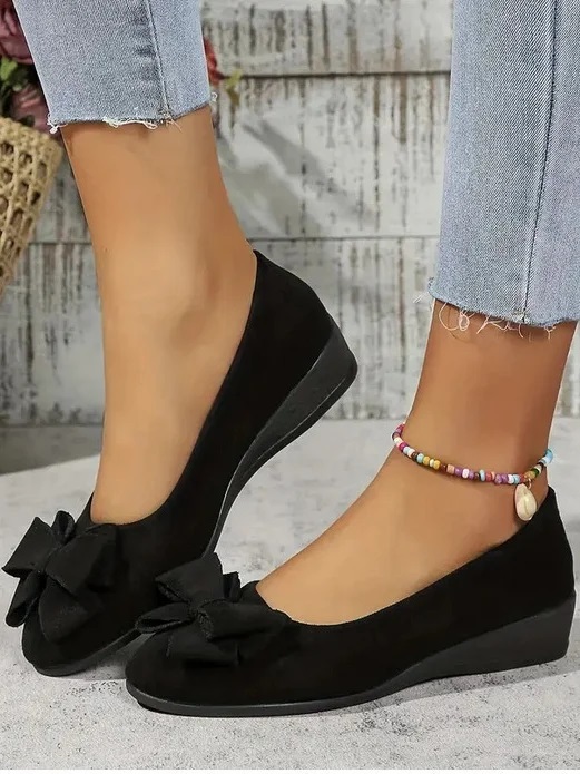 Pu Street Plain Shallow Shoes