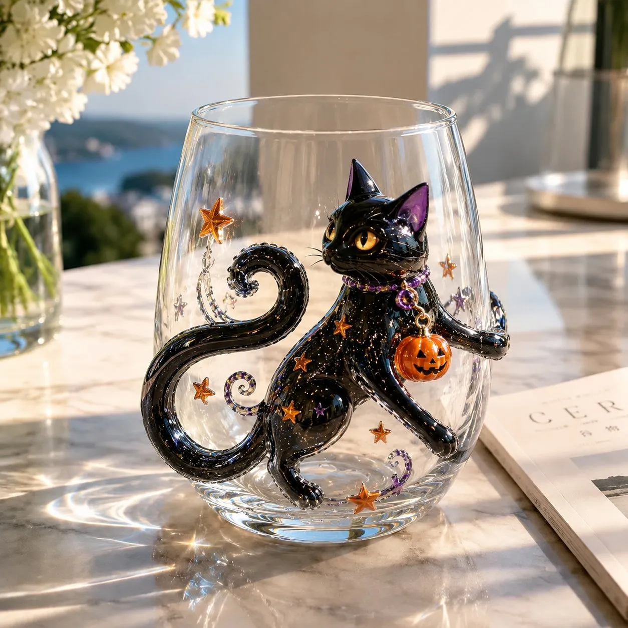 🎃 3D Halloween Glassware Collection | For Magical Halloween Sips, Eye-Catching 3D Details, Luminous Festive Party Moments & Cozy Fall Home Bar Glow