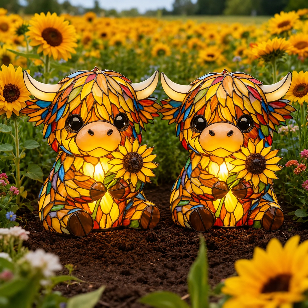 🐂Creative Highland Cow LED Night Light🌻