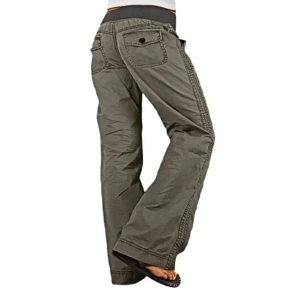 Women's High Stretch Mid Rise Straight Pants