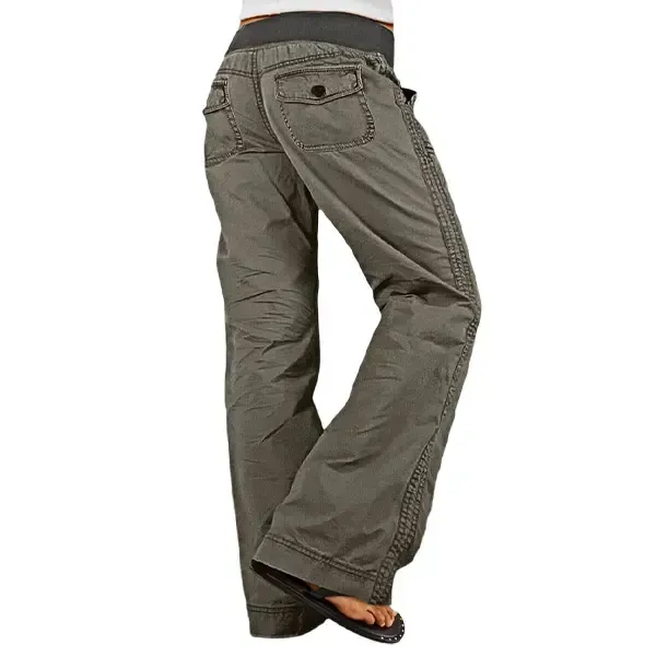 Women's High Stretch Mid Rise Straight Pants