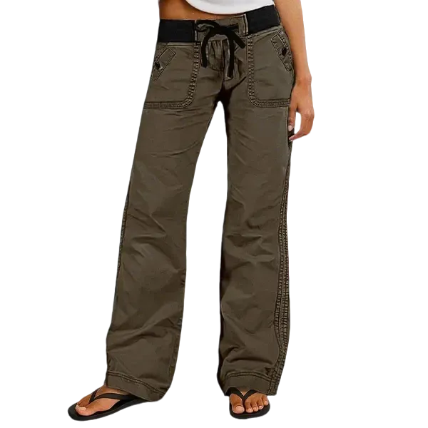 Women's High Stretch Mid Rise Straight Pants