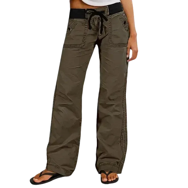 Women's High Stretch Mid Rise Straight Pants