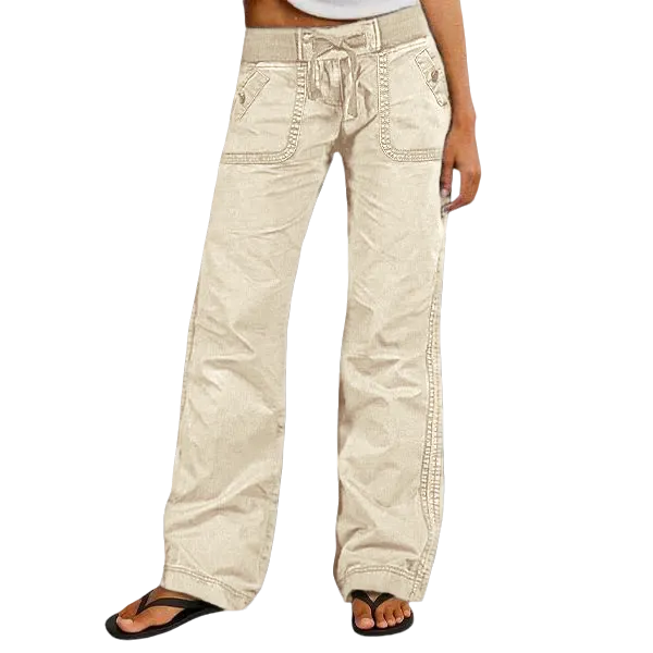 Women's High Stretch Mid Rise Straight Pants