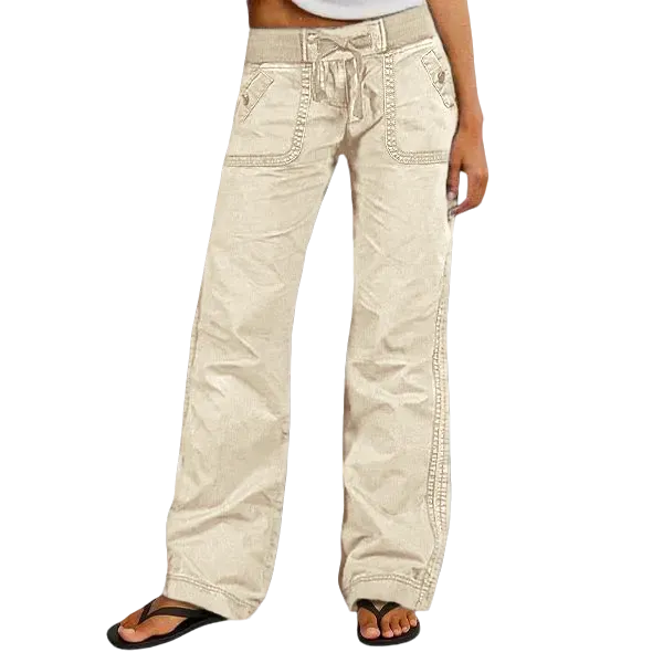 Women's High Stretch Mid Rise Straight Pants