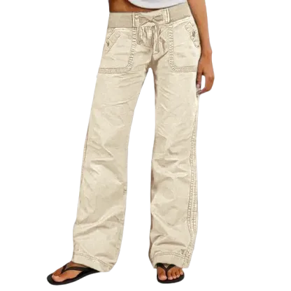 Women's High Stretch Mid Rise Straight Pants
