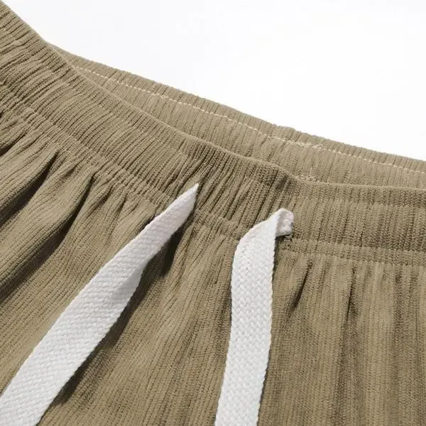 ⚡Men's Corduroy Straight-Leg Sweatpants Autumn New Arrival Loose Fit Wide-Leg Casual Pants⚡