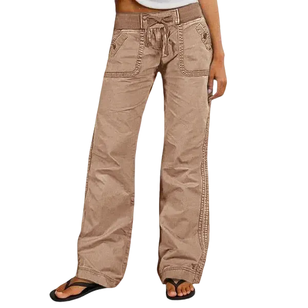 Women's High Stretch Mid Rise Straight Pants