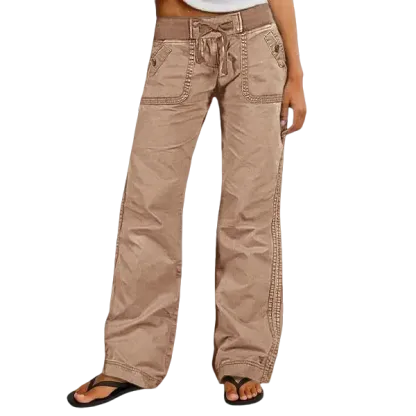 Women's High Stretch Mid Rise Straight Pants