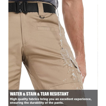 Men's Ripstop Cargo Pants,Ripstop Water-Resistant Hiking Work Pants