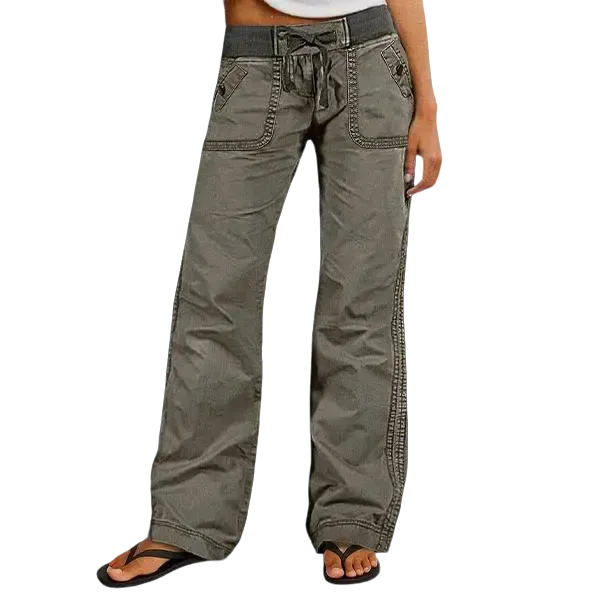 Women's High Stretch Mid Rise Straight Pants