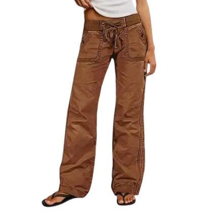 Women's High Stretch Mid Rise Straight Pants