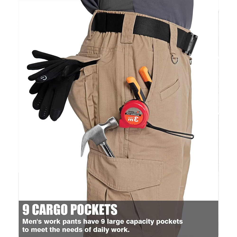 Men's Ripstop Cargo Pants,Ripstop Water-Resistant Hiking Work Pants