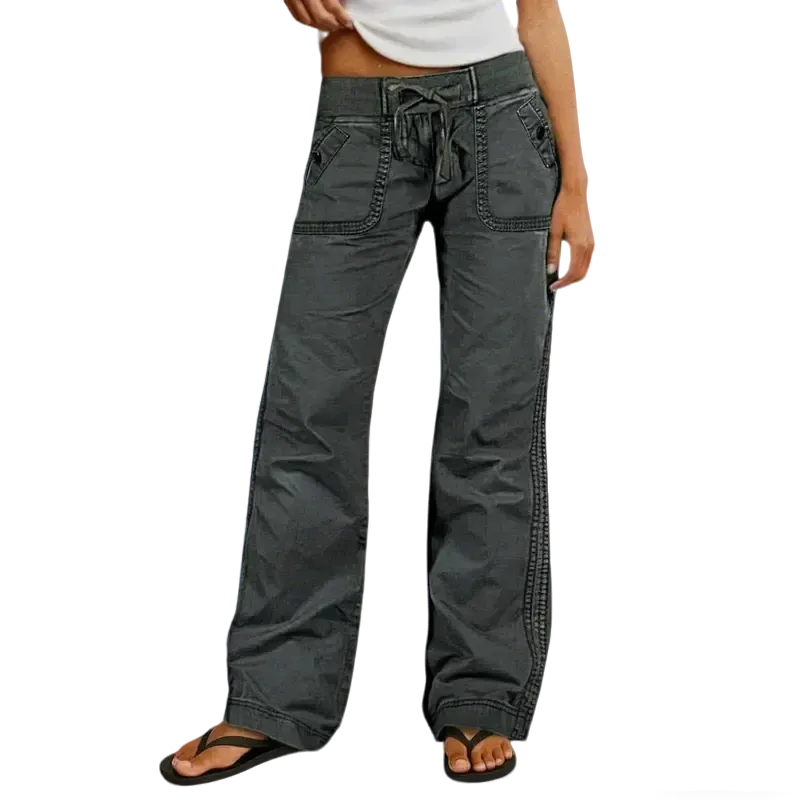 Women's High Stretch Mid Rise Straight Pants