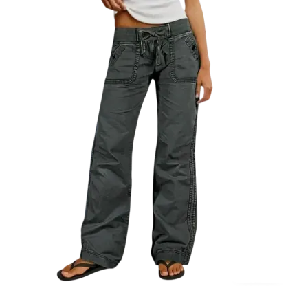 Women's High Stretch Mid Rise Straight Pants