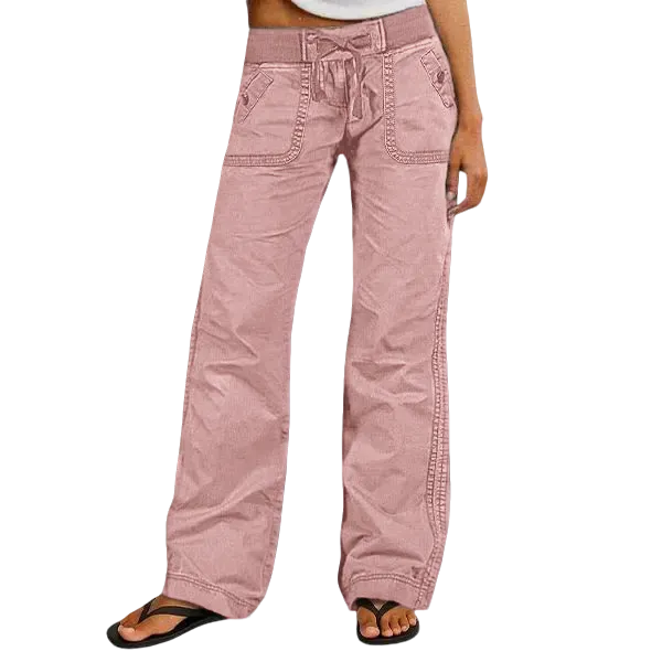 Women's High Stretch Mid Rise Straight Pants