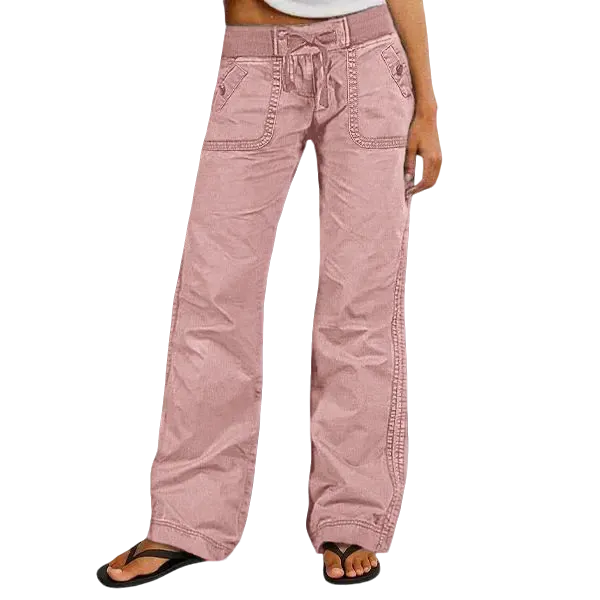 Women's High Stretch Mid Rise Straight Pants