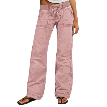 Women's High Stretch Mid Rise Straight Pants
