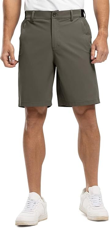 🔥12-Pack All-Colors $24.98-Men's Golf Work Shorts Stretch Waistband Dry Fit