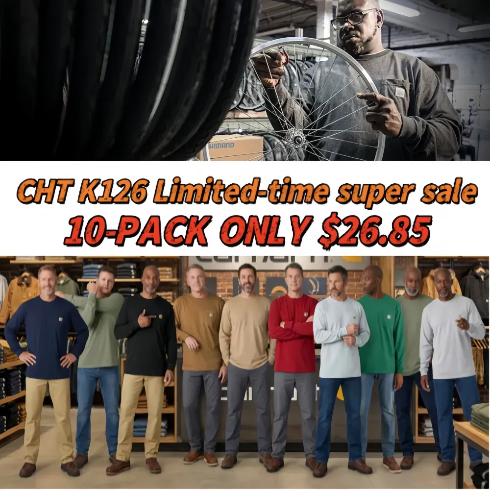 CHT Men's K126 Workwear Loose Fit Heavyweight Short-Sleeve Pocket T-Shirt