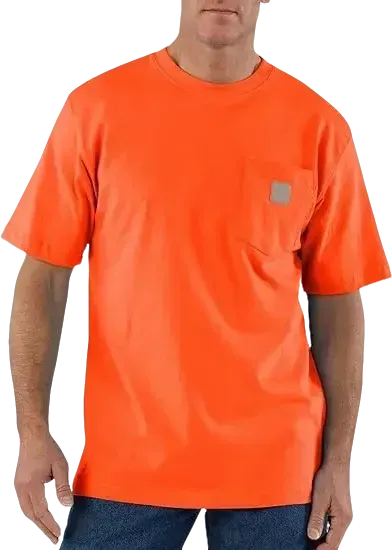 CHT Men's K87&K126 Workwear Loose Fit Heavyweight Short-Sleeve Pocket T-Shirt