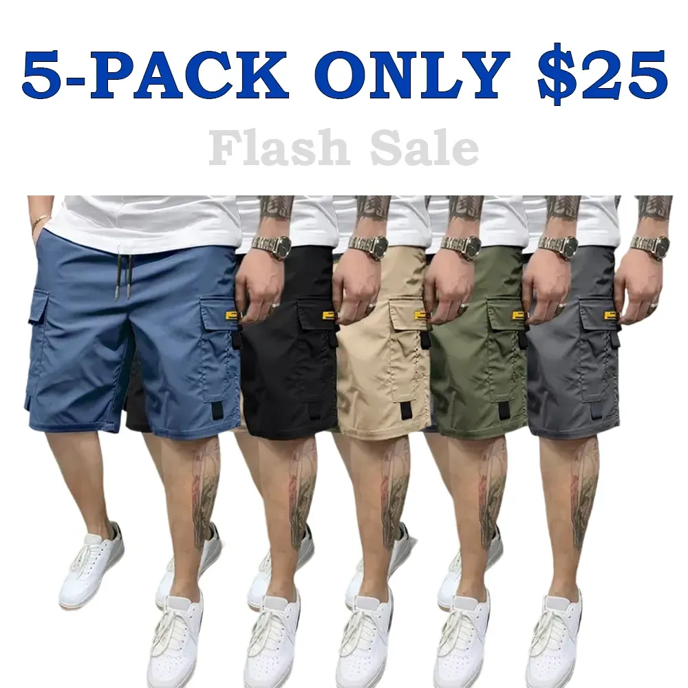 Men's Multi-Pocket Cargo Shorts Comfortable & Stylish