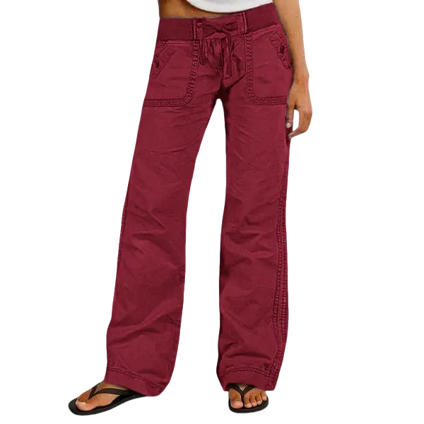 Women's High Stretch Mid Rise Straight Pants
