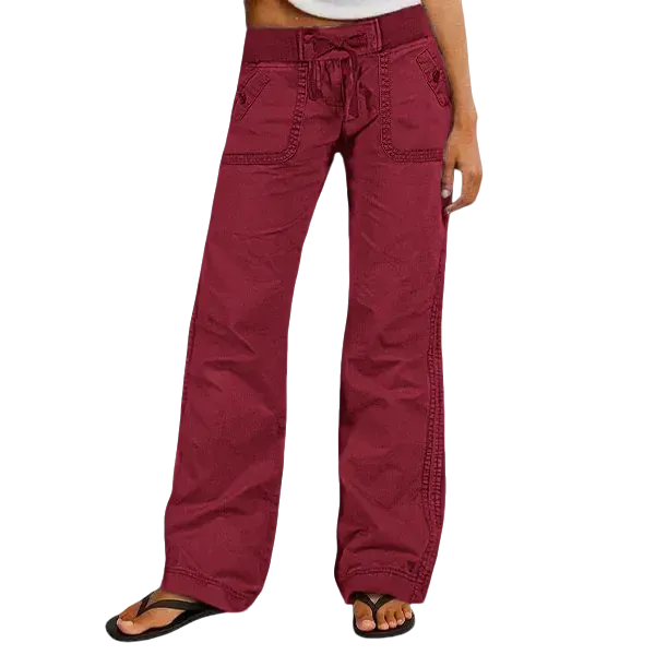 Women's High Stretch Mid Rise Straight Pants