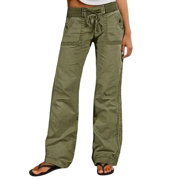 Women's High Stretch Mid Rise Straight Pants