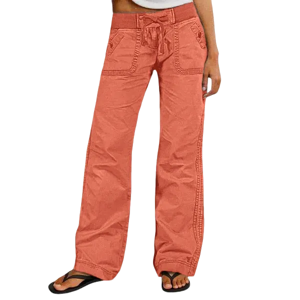 Women's High Stretch Mid Rise Straight Pants