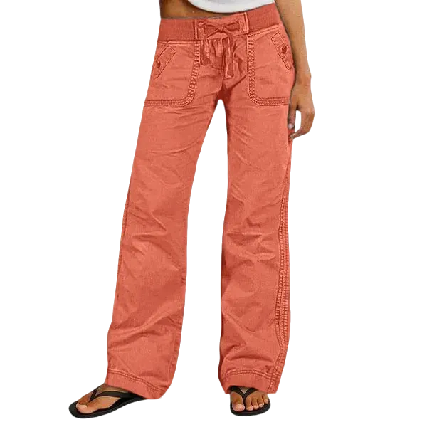 Women's High Stretch Mid Rise Straight Pants