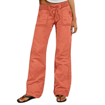 Women's High Stretch Mid Rise Straight Pants
