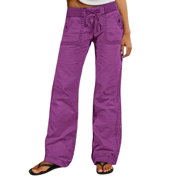 Women's High Stretch Mid Rise Straight Pants