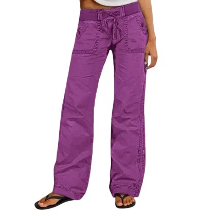 Women's High Stretch Mid Rise Straight Pants