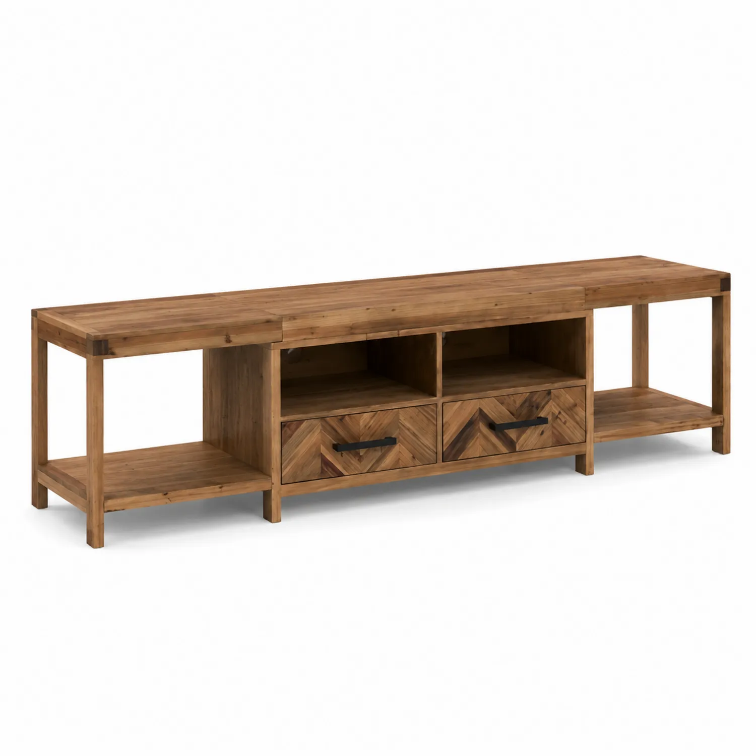 Mobile TV in legno massello di acacia 150x40x50 cm