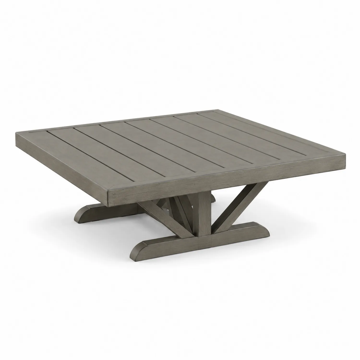 Tavolo da caffè in legno grigio 100x100x35 cm