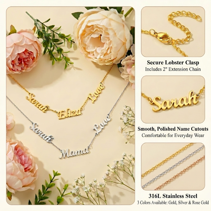 Personalized Family Name Necklace