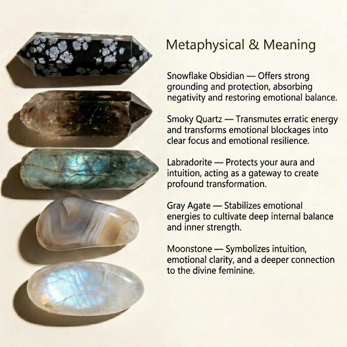 Moon Phases Crystal Healing Bracelet