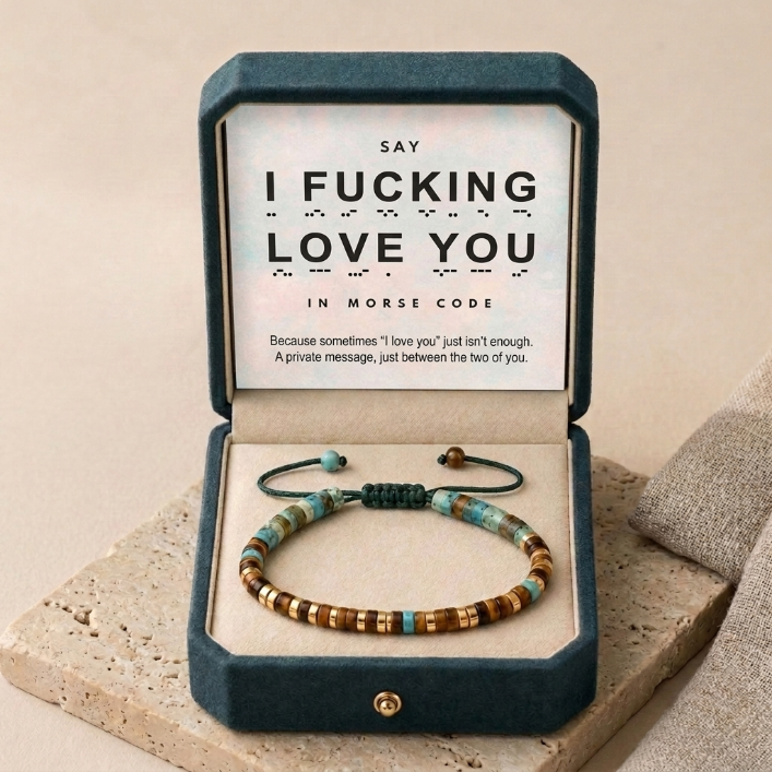 I Fucking Love You Morse Code Bracelet