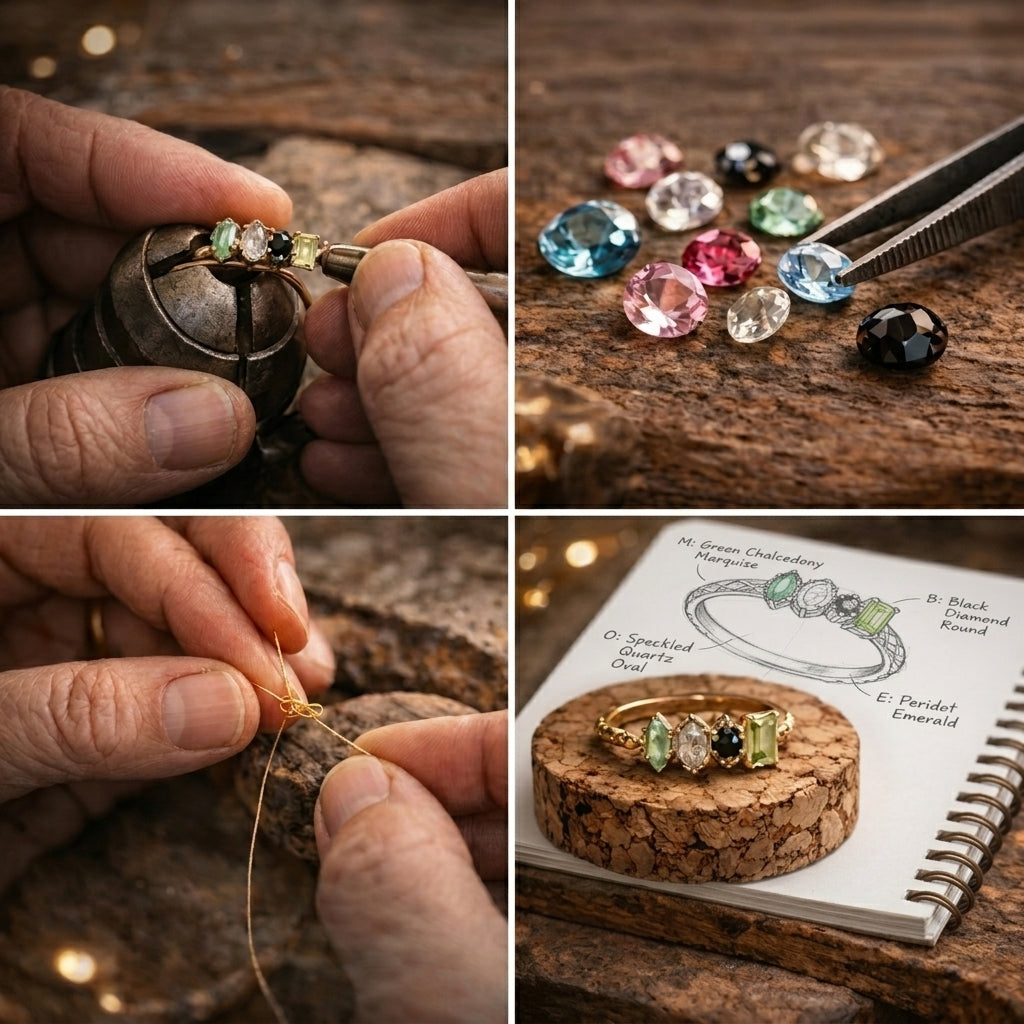 Personalized Family Birthstone Ring
