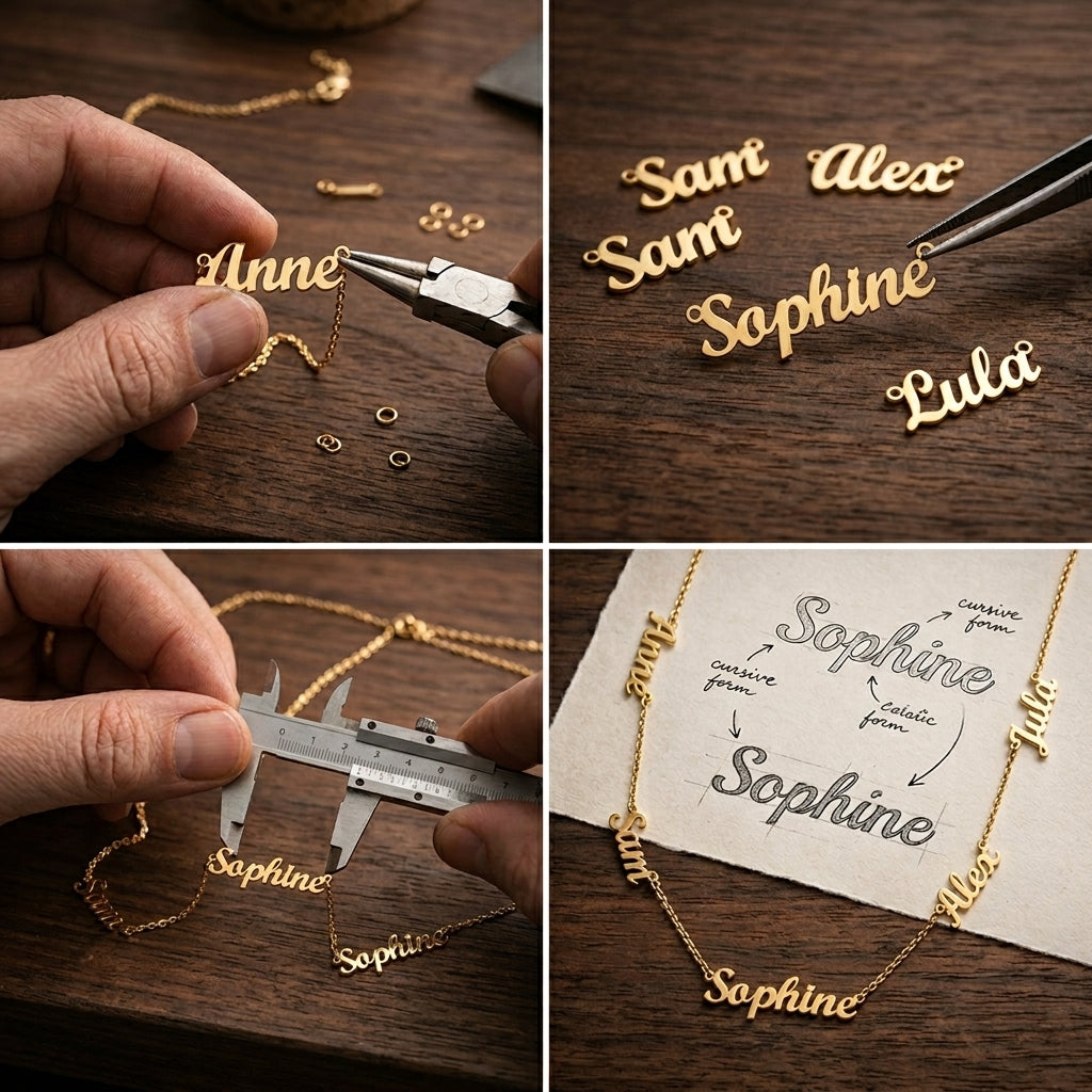 Personalized Multi Name Family Necklace