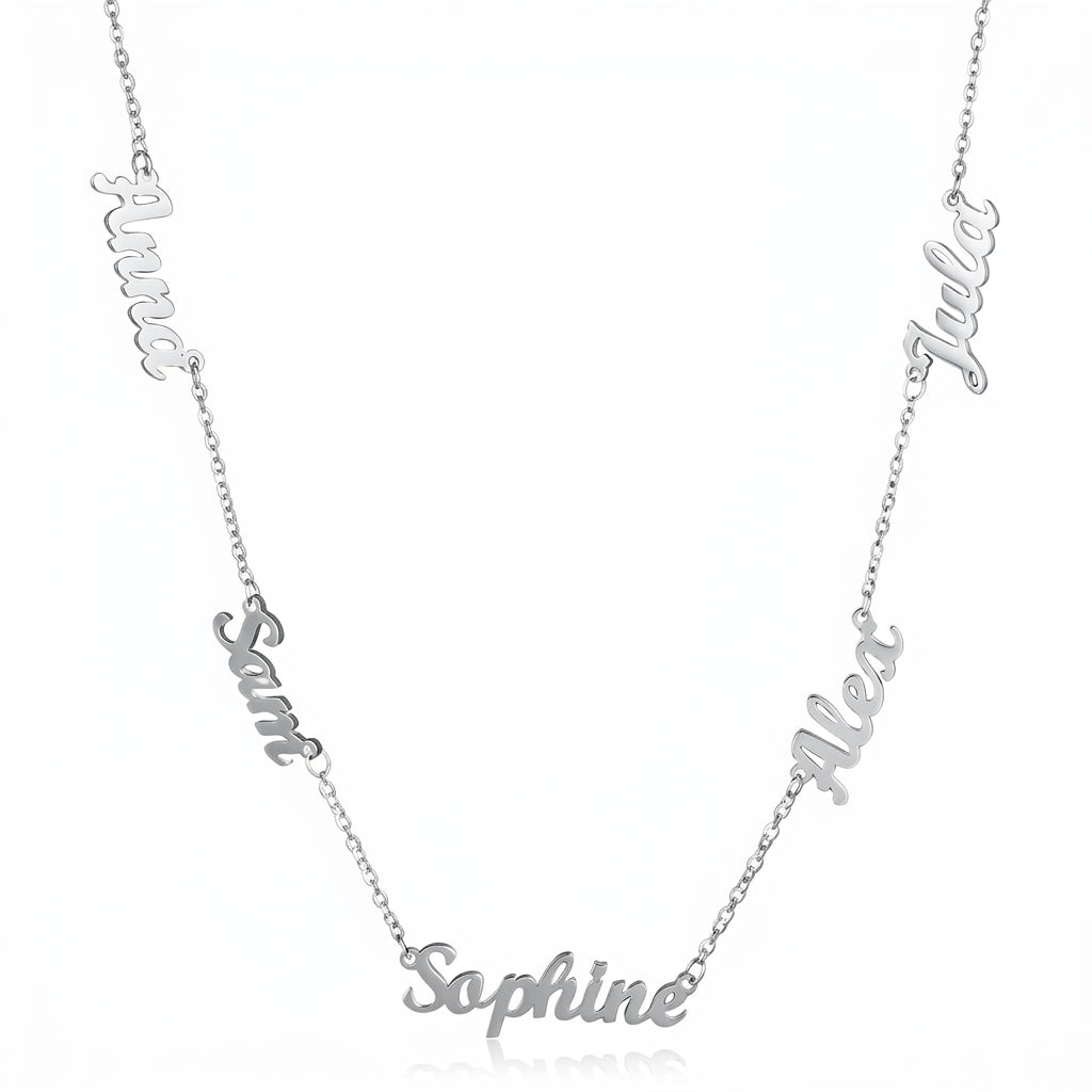 Personalized Multi Name Family Necklace