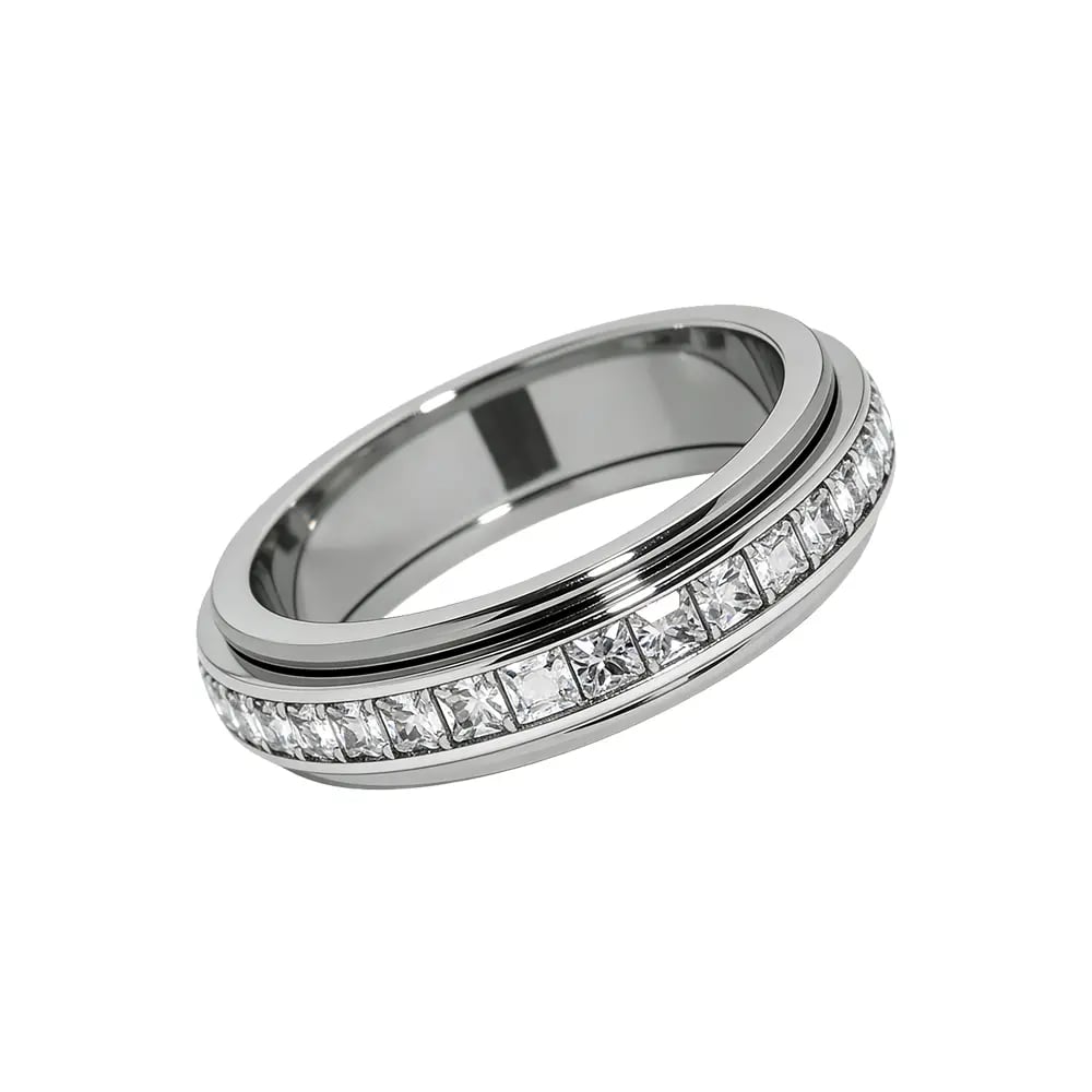 ⏰Limited Stock 49% OFF - 🎀✨Anti-Anxiety Titanium Steel Spinner Ring for Men & Women