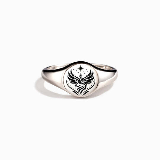 RISE FROM ASHES PHOENIX SIGNET RING