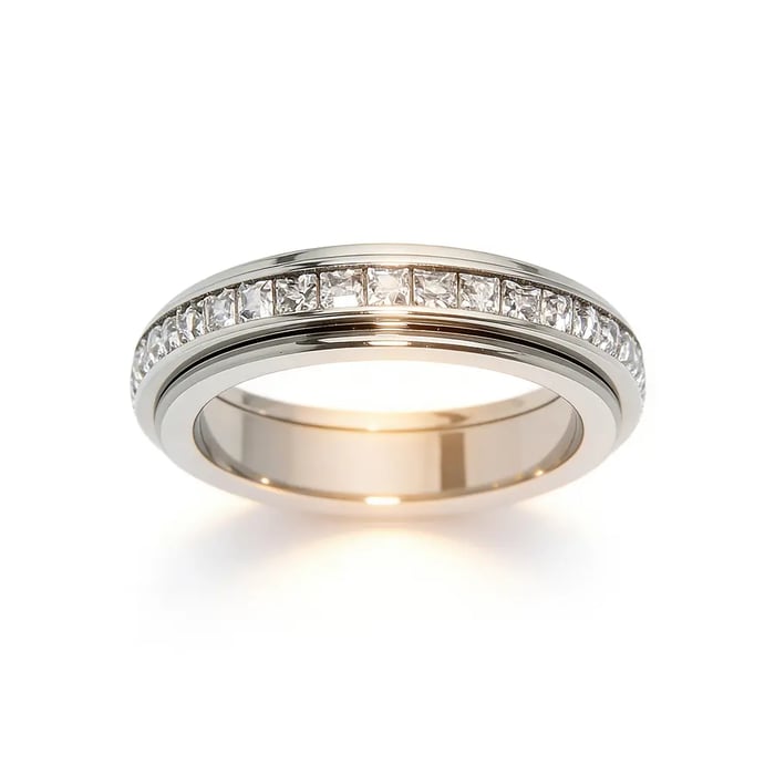 ⏰Limited Stock 49% OFF - 🎀✨Anti-Anxiety Titanium Steel Spinner Ring for Men & Women