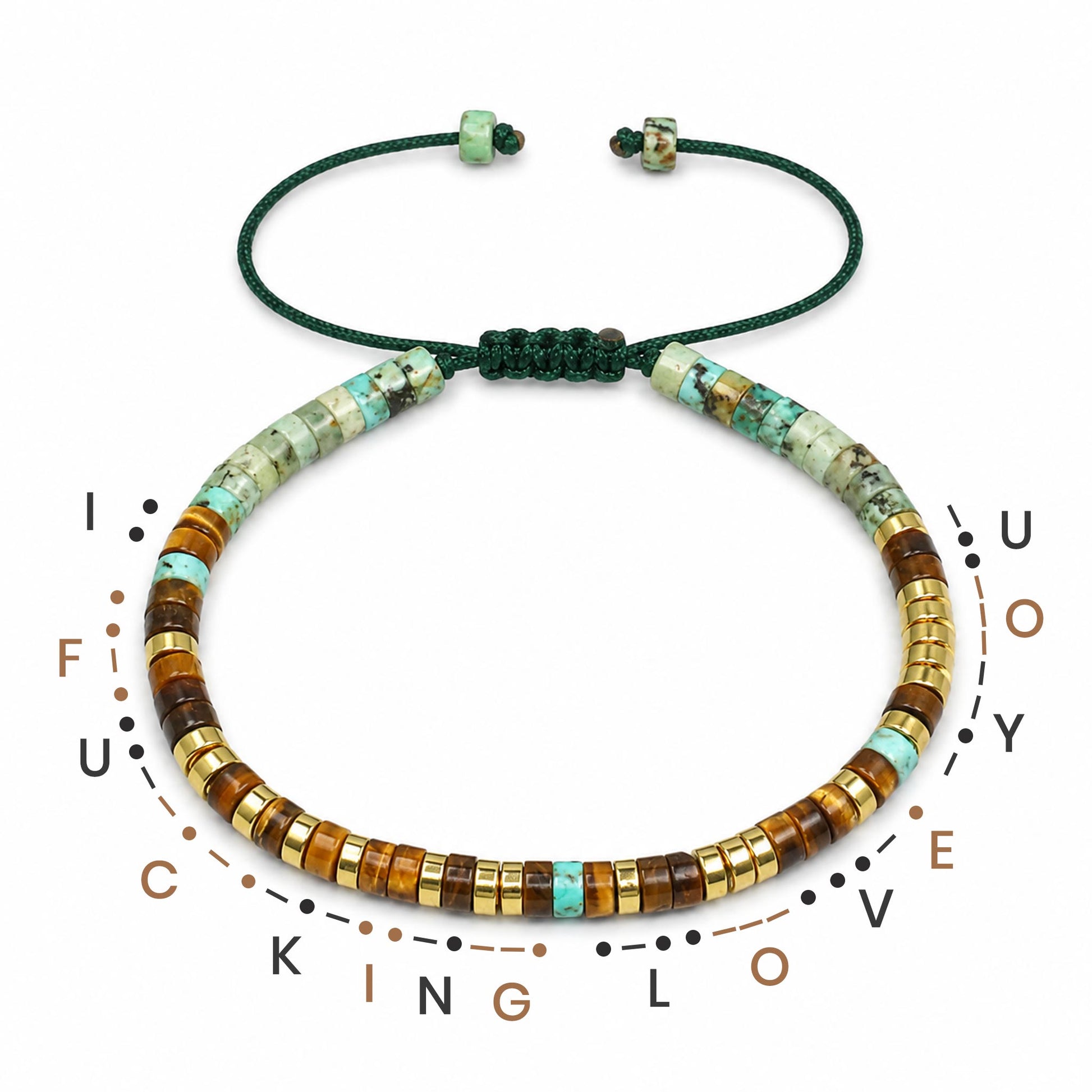 I Fucking Love You Morse Code Bracelet