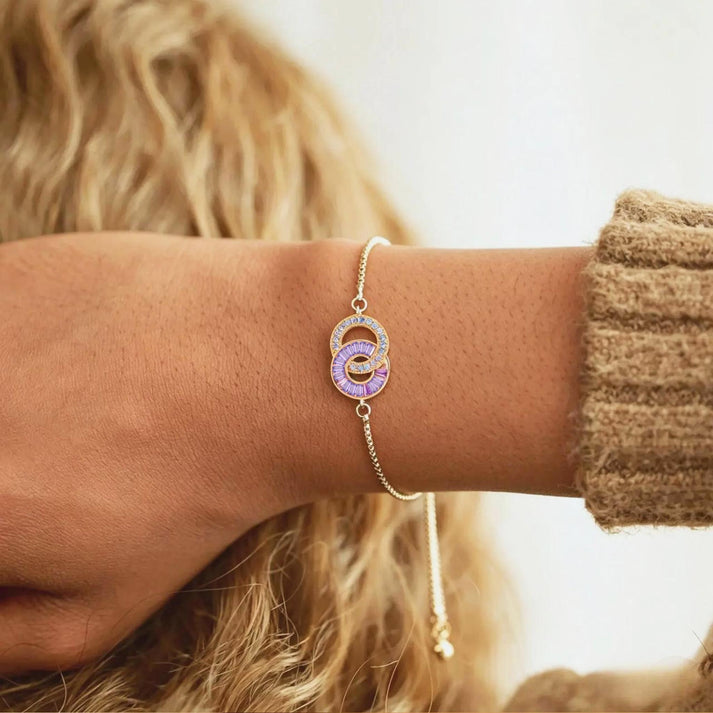 Custom Linking Birthstone Bracelet