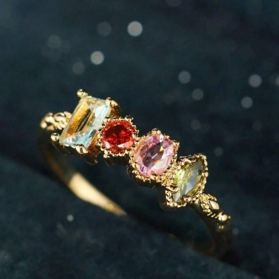 Personalized Family Birthstone Ring