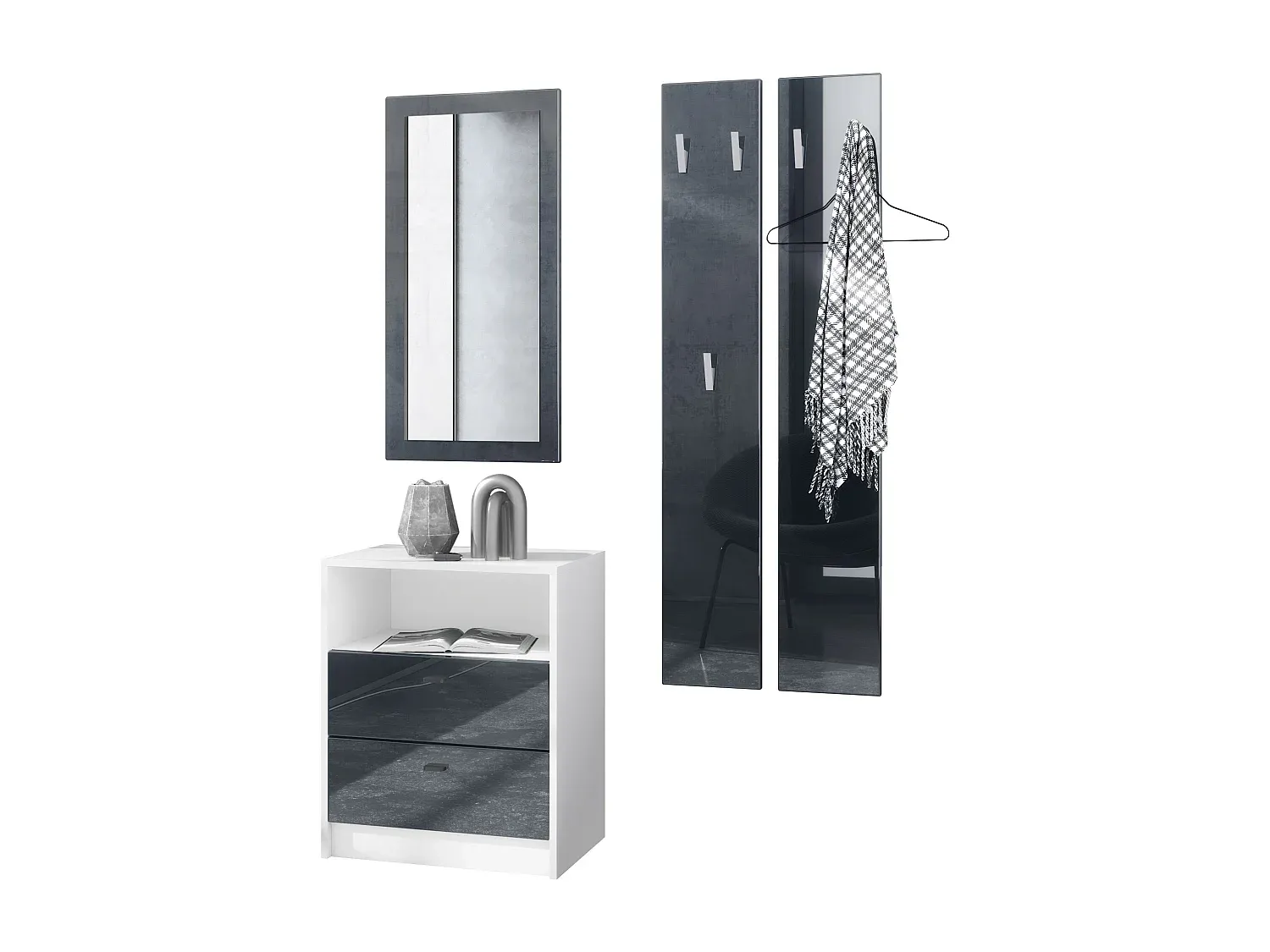 Wohnzimmer und Flur,Bereich Flurmöbel und Ordnungshelfer,Garderobe-HOMAVIRO