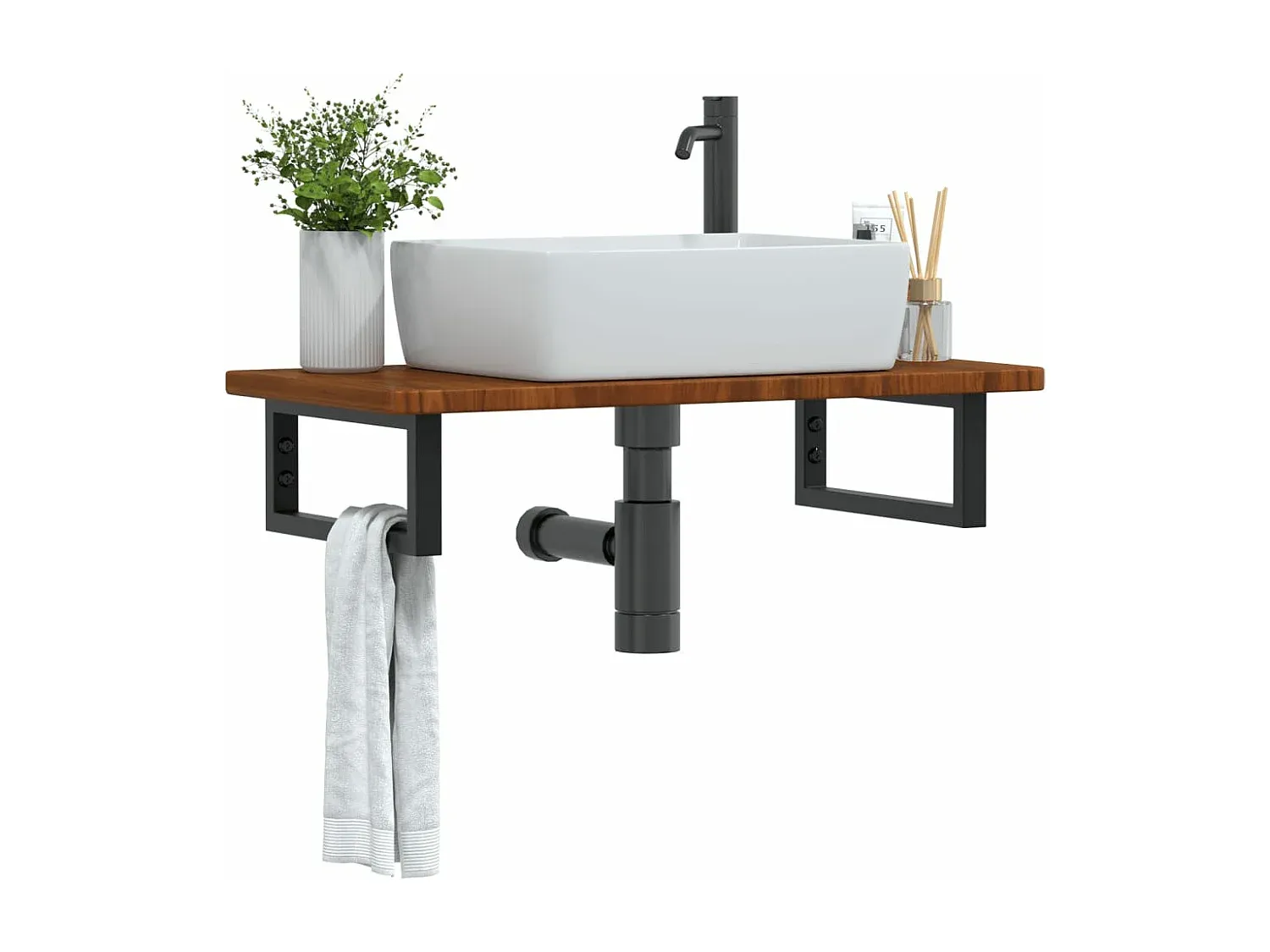 Badezimmer,Bereich Badezimmermöbel,Waschtischplatte (mit Aufsatzwaschbecken)-HOMAVIRO